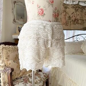 american rag cie white lace bloomer shorts size‎ 5